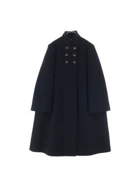 Gucci Interlocking G Button Long Coat Black 38